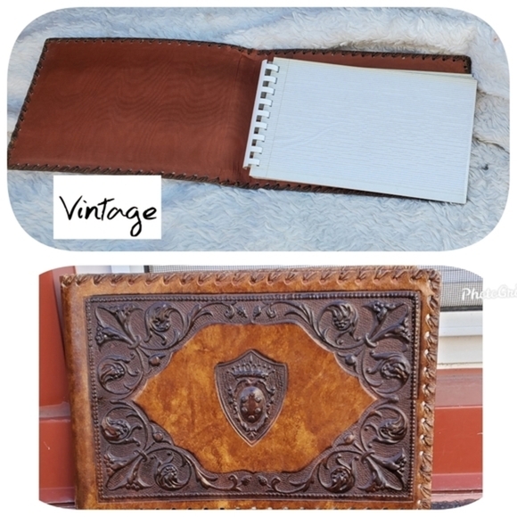 Vintage hand tooled Photo album‎ - Picture 1 of 7